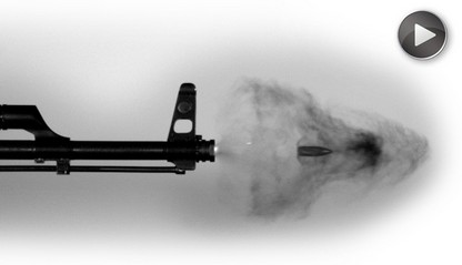 tir balistique filmé avec camera rapide PHANTOM